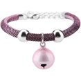 thumbnail image 1 of Collier pour Chat Style Pets, Collier pour Chat Ajustable avec Clochette, Colliers pour Animaux Faits à la Main pour Minou, Chaton, Chiot, 1 Taille Convient à A, 1 of 5