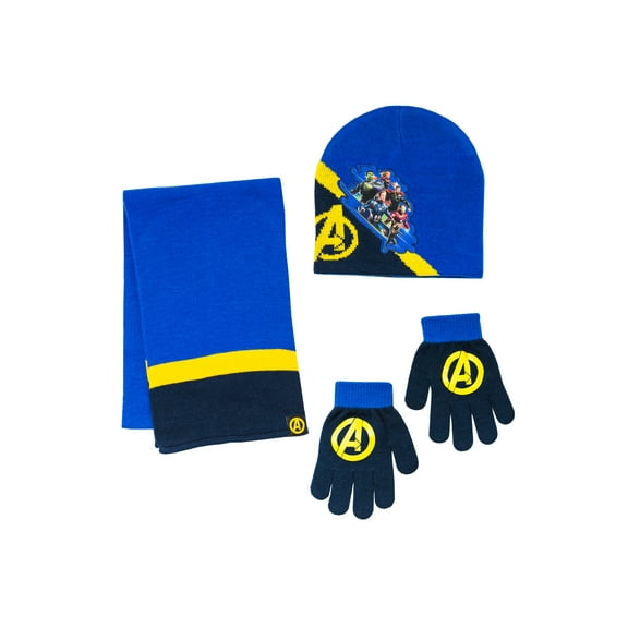 Avengers Hat, Glove, and Scarf 3 Piece Set