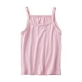 thumbnail image 2 of Uxgjfwu Girls Tank Tops Summer Girls Sweat-absorbing Breathable Stretch Bottoming Camisole Top Sizes 2T-9T,Pink, 2 of 4