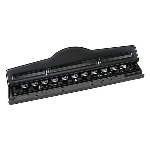 Mushroom Discbound Hole Punch Metal 11 Hole Puncher Precise Positioning Ruler for Planner and Scrapbooking