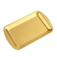 thumbnail image 1 of Dinner Plate 304 Stainless Steel Rectangular Plate Barbecue Plategold1pcs, 1 of 5