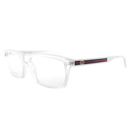 UPC 762753930002 product image for Gucci Womens Eyeglasses 3517 HEY/14 Plastic Rectangle Crystal White Frames | upcitemdb.com