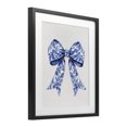 thumbnail image 2 of Stupell Industries Glam Vintage Toile Flower Ribbon Black Framed Print Under Glass, 17 x 21, by Lettered and Lined, 2 of 8