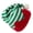 Green, variant on Knitted Elves Hat with Pompoms for Holiday New Year Christmas Symbol Cheerful Leprechaun Hat Striped Hat