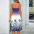 thumbnail image 5 of Cyber&Monday Deals Women's Sleeveless Spaghetti Straps Summer Midi Cami Dress Casual Beach Dresses Floral Party Backless Sundress, 5 of 7