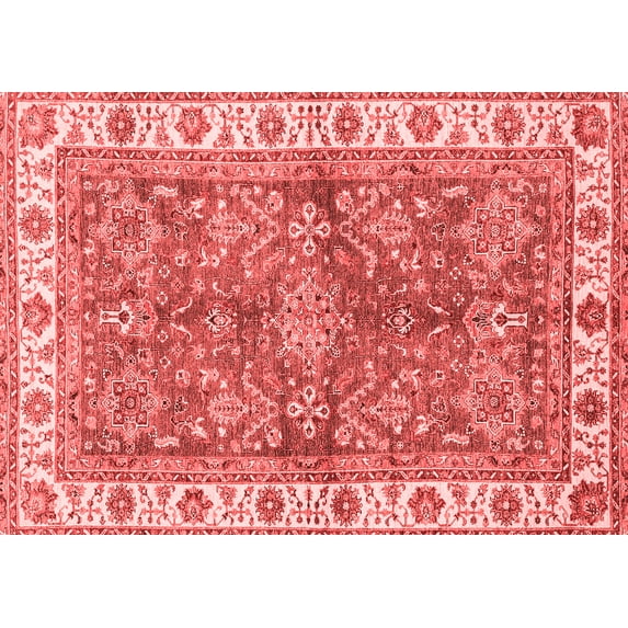 Ahgly Company Indoor Rectangle Oriental Red Traditional Area Rugs, 2' x 3'