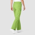 thumbnail image 2 of Wink WonderFLEX Women's Faith Multi-Pocket Cargo Scrub Pant, Green Apple, M Petite, 2 of 5