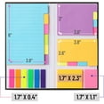 Mr. Pen, Sticky Note Set, 820 pcs, Vibrant Colors, Multiple Sizes ...