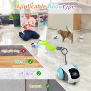 Interactive Cat Toy for Indoor Cats, Interactive Cat Toy with 2-Speed Remote Control,Remote Control Cat Toy, USB Rechargeable Automatic Cat Exercise Toys for Bored Indoor Adult Cats Kittens