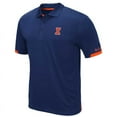 thumbnail image 2 of Men's Colosseum Navy Illinois Fighting Illini Big & Tall Santry Polo, 2 of 3