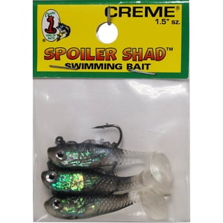 Shad crappie baits, Jigs, lures. Orange, 15 count.