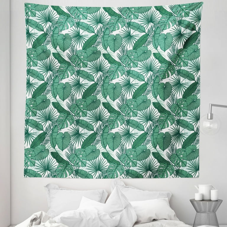 Banana Leaf Tapestry Palm Tree Passion Monstera Areca Palm Fan