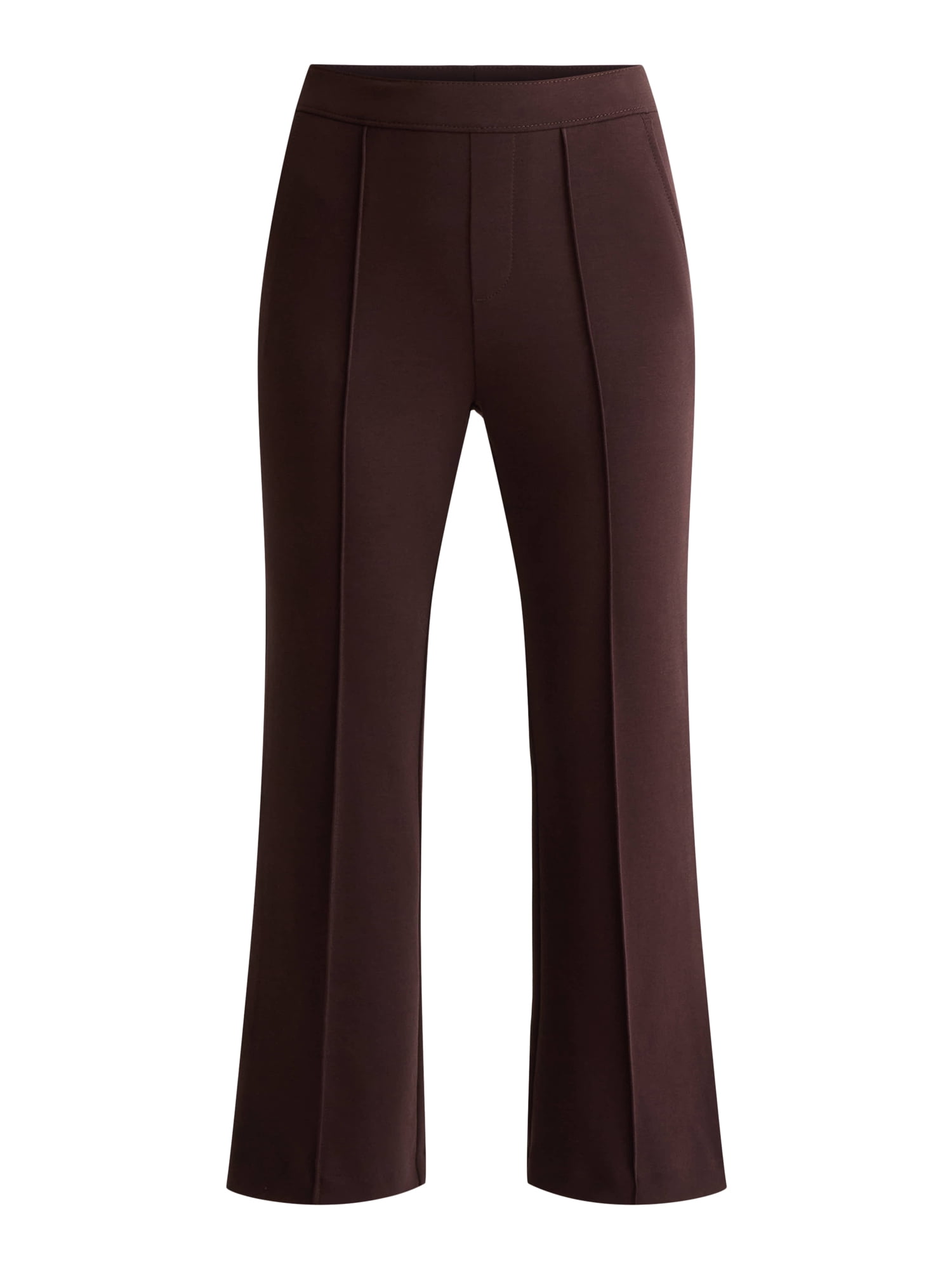 Time and Tru Women's Pull On Cropped Flare Pants, Sizes XS-XXXL