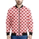thumbnail image 3 of Chaqueta con estampado 3D de hoja de arce de Canadá para hombres y niños, chaqueta informal con cremallera para la calle, sudadera estilo aviador para primavera y otoño, 3 of 5
