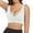 White, variant on HOWPAY Wireless Bras for Women Push up Full Coverage No Underwire Supportive Stretch Sports Pullover Bralettes Comfortable Soft Underwear Beige L