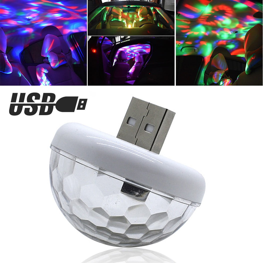 USB Car Atmosphere Lamp Interior Ambient Star Light LED Projector Tool 