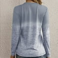 thumbnail image 6 of Women's Fall Long Sleeve Tunic Tops Crewneck Color Block Patchwork Shirts Print Casual Soft Comfy Blouses, 6 of 7