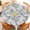 Blue Flowers, variant on Round Fitted Tablecloth with Elastic Edge Design Table Cover Waterproof Stain-Resistant Wipeable Table Cloth Best for 37-44" Round Tables Wood Grain