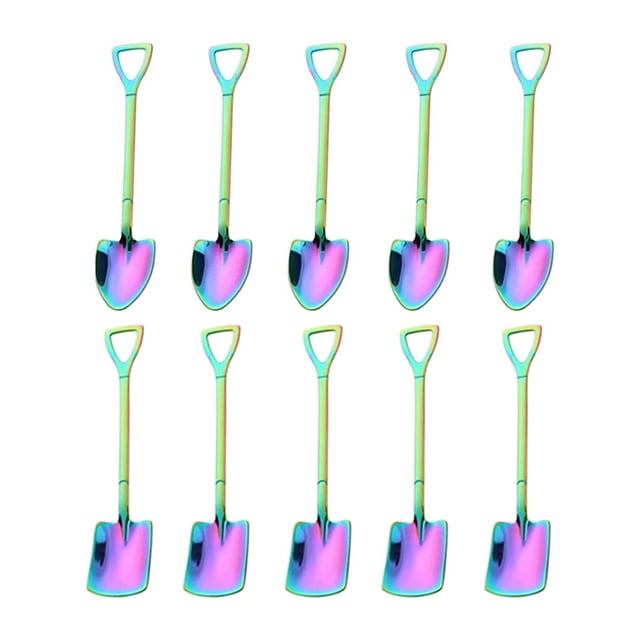 10 cucharas de café, vajilla creativa, cuchara de acero inoxidable, cuchara para revolver Vistoso