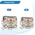 thumbnail image 4 of FORMRS 13-13.3 inch Laptop Sleeve Case Soft Carrying Quilted Computer Bag Cover, Beige Red Floral, 4 of 7