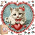 thumbnail image 1 of Puzle de madera Qiuenisray 3D con efecto de visión en forma de corazón con forma de corazón, 200 unidades, 1 of 7