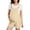 Beige, variant on Maternity Mother Adjustable Straps Solid Color Jumpsuit