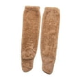 thumbnail image 5 of Thigh High Socks over Knee Boot Socks Stocking Winter Long Plush Leg Warmers Brown, 5 of 7