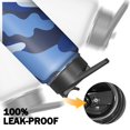 thumbnail image 5 of Camouflage Insulated Stainless Steel Water Bottle with Straw & Cleaning Brush – 18 Oz | Leakproof, BPA-Free, 304 Stainless Steel, Wide Mouth, Travel Mug for Car, Gym, Office, 5 of 5