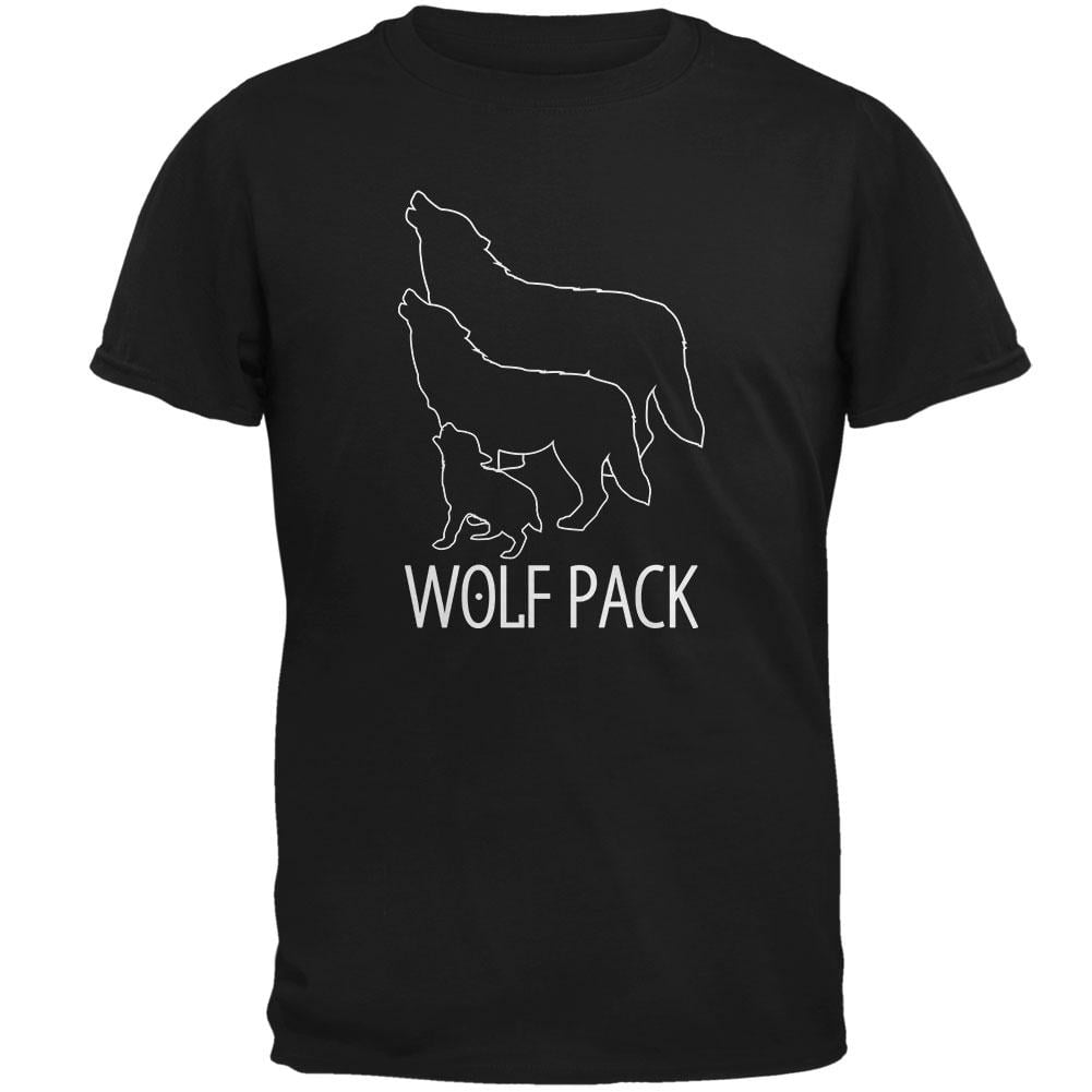 Wolf Pack Family Mens T Shirt Black 2XL - Walmart.com