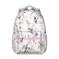 thumbnail image 1 of Artistic Floral Print Students’s Backpack Lightweight and Adjustable Strap School Bag with Romantic Rose and Peony Pattern, 1 of 5