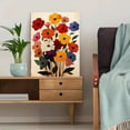 thumbnail image 5 of Qisvanset Framed Canvas Wall Art 12x16 Inch Picasso Peace Flower Bouquet Vintage Modern Art, 5 of 5