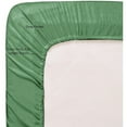 thumbnail image 3 of 4 PC Light Green Sheet Set 2000 Embroidery Soft Cozy 12" Deep Pocket Queen, 3 of 4