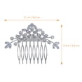 thumbnail image 4 of Miangastore Bridal Wedding Hair Comb Rhinestones Shiny Decorations 1Pcs 3.1x2.4in, 4 of 8