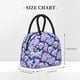 thumbnail image 2 of Balery pinkk flower crystal Skull Bolsa de Almuerzo para Mujeres, Caja de Almuerzo, Bolsa de Almuerzo Pequeña Impermeable, Tote de Almuerzo Reutilizable con Gran Capacidad, 2 of 6