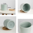 thumbnail image 3 of YI LIGHTING LED 4.5” x 4.5” x 4.5” Round Light Blue Ceramic Flowers Pot (2 Count), 3 of 3