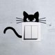 thumbnail image 1 of Matsuzay Pegatina para interruptor de pared de gato bonito, pegatina para decoración del hogar, pegatina para decoración del hogar, pegatina Decoración del hogar negro, 1 of 5