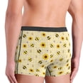 thumbnail image 4 of Men's Boxer Briefs, Sunflowers Beautiful Soft Comfy Mens Underwear Boxer Briefs Breathable With Widen Waist, 4 of 7