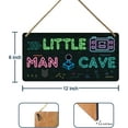thumbnail image 2 of Gamer Room Decor For Boys Bedroom Wall Decor For Men Gaming Decor Game Room Accessories Kids Decorations For Bedroom Little Man Cave Wooden Door Sign Cool Stuff For Your Room Gaming Wall Art 12X6 In, 2 of 6
