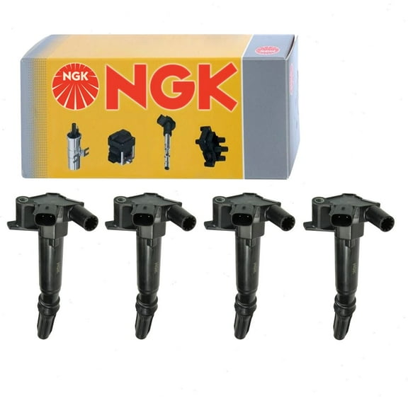4 pc NGK Ignition Coils compatible with Ford F-150 6.2L V8 2010-2014