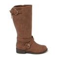 thumbnail image 2 of Wonder Nation Little Girl & Big Girl Strappy Tall Fashion Riding Boot, 2 of 6