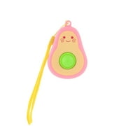 BIOSA Dimple Fidget Toy Push Bubble Avocado Pendant Autism Stress Relief (Pink)