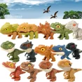 thumbnail image 4 of Dinosaurio de dedo modelo de tiranosaurio complicado que muerde la mano Fidget Mosasaurus Jurásico Dino juguete para niños Dino articulaciones móviles, 4 of 5