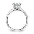 thumbnail image 2 of Auriga 14k White Gold 2 carat Lab Grown Diamond VS/SI+ G+ Round Solitaire Engagement Ring Size 7, 2 of 7