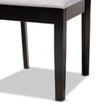thumbnail image 5 of Baxton Studio Jackson Modern and Contemporary Grey Fabric Upholstered and Espresso Brown Finished Wood 4-Piece Dining Chair Set, 5 of 7