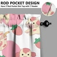 thumbnail image 5 of Kitchen Curtains 36 Inch Short - 3 Panel Set, Cute Cow Print Farmhouse Curtains, Rod Pocket, 100% Polyester for Rustic Farm, Kitchen, Cafe, Living Room, Easy Wash, 5 of 6