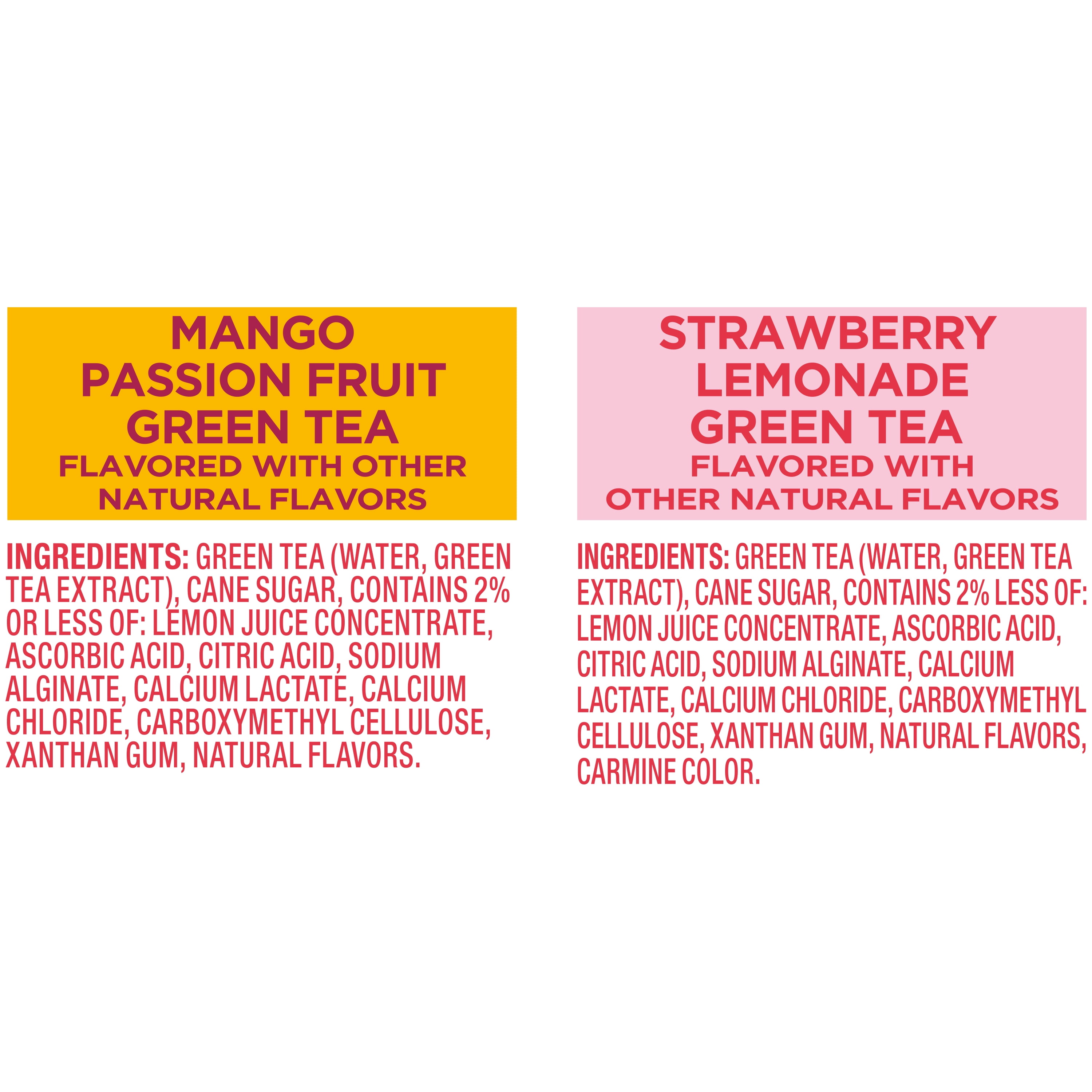 Joyba Bubble Tea Green Tea Variety Pack, Mango Passion Fruit & Strawberry  Lemonade, 12oz (Pack of 8) - Walmart.com