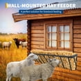 thumbnail image 3 of Support d'Alimentation pour Foin en Acier au Carbone Robuste – Mural, Résistant à la Rouille, Grande Capacité, Installation Facile, Convient aux Chèvres, Chevaux, Bovins, Lapins et au Bétail – Ensemble d'Outils de Ferme et de Jardin Durable, 3 of 7