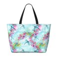thumbnail image 2 of Easygdp Dragonfly Floral Bolsa de Viaje de Playa de Gran Capacidad, Bolsa Tote Perfecta para la Playa, Escapadas de Fin de Semana y Viajes, 2 of 7