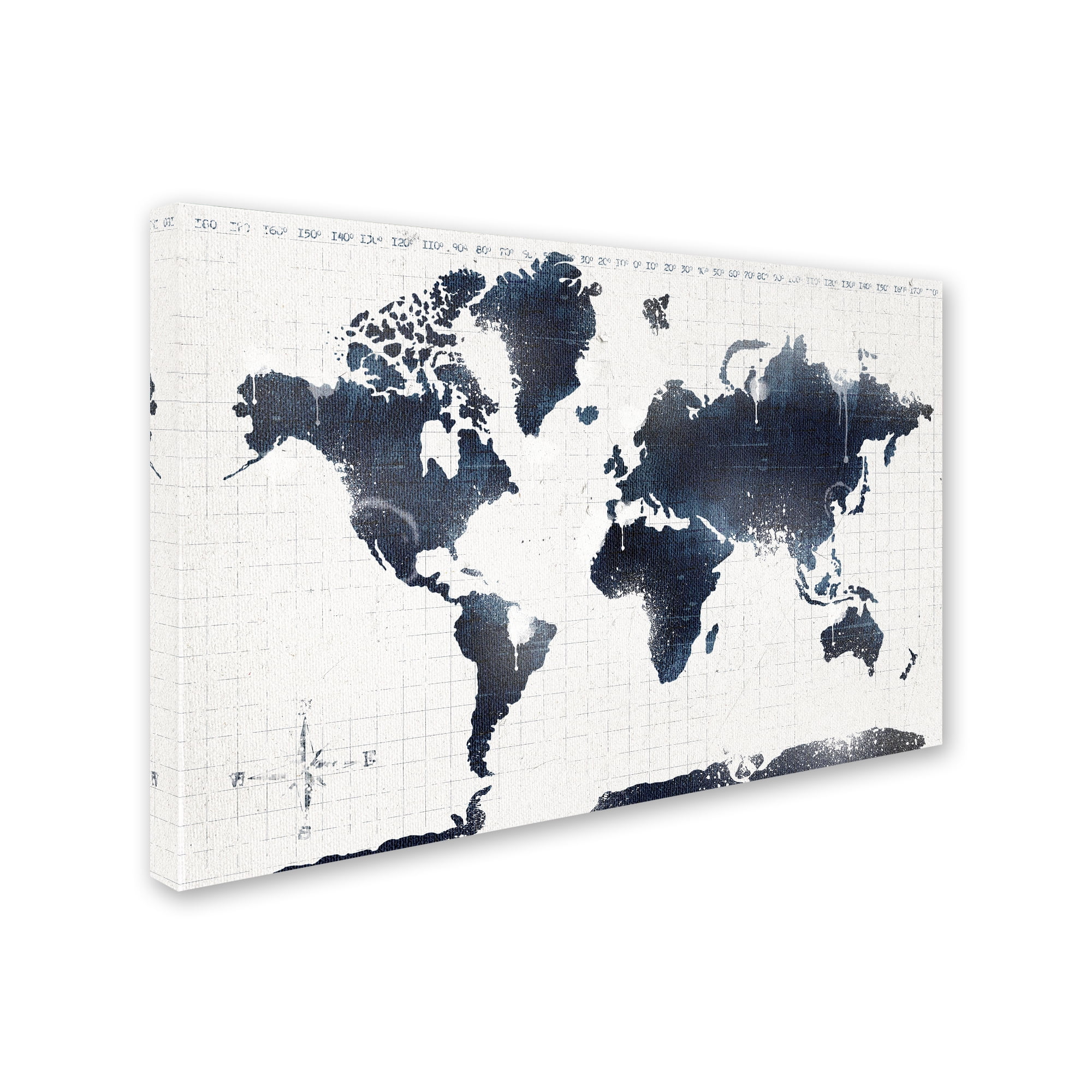 Trademark Fine Art 'World Mape 12' Canvas Art by ALI Chris