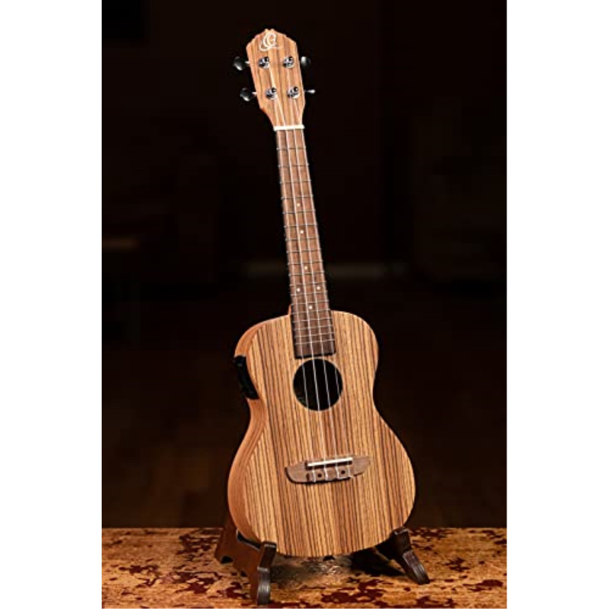 Timber Series Concert Acoustic-Electric Ukulele with Bag